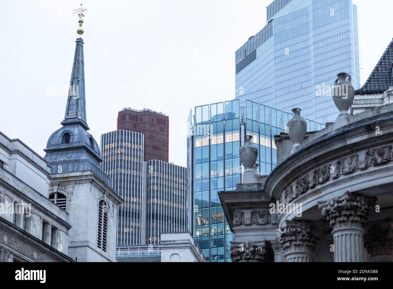 Stadt London bei Nacht Stockfoto