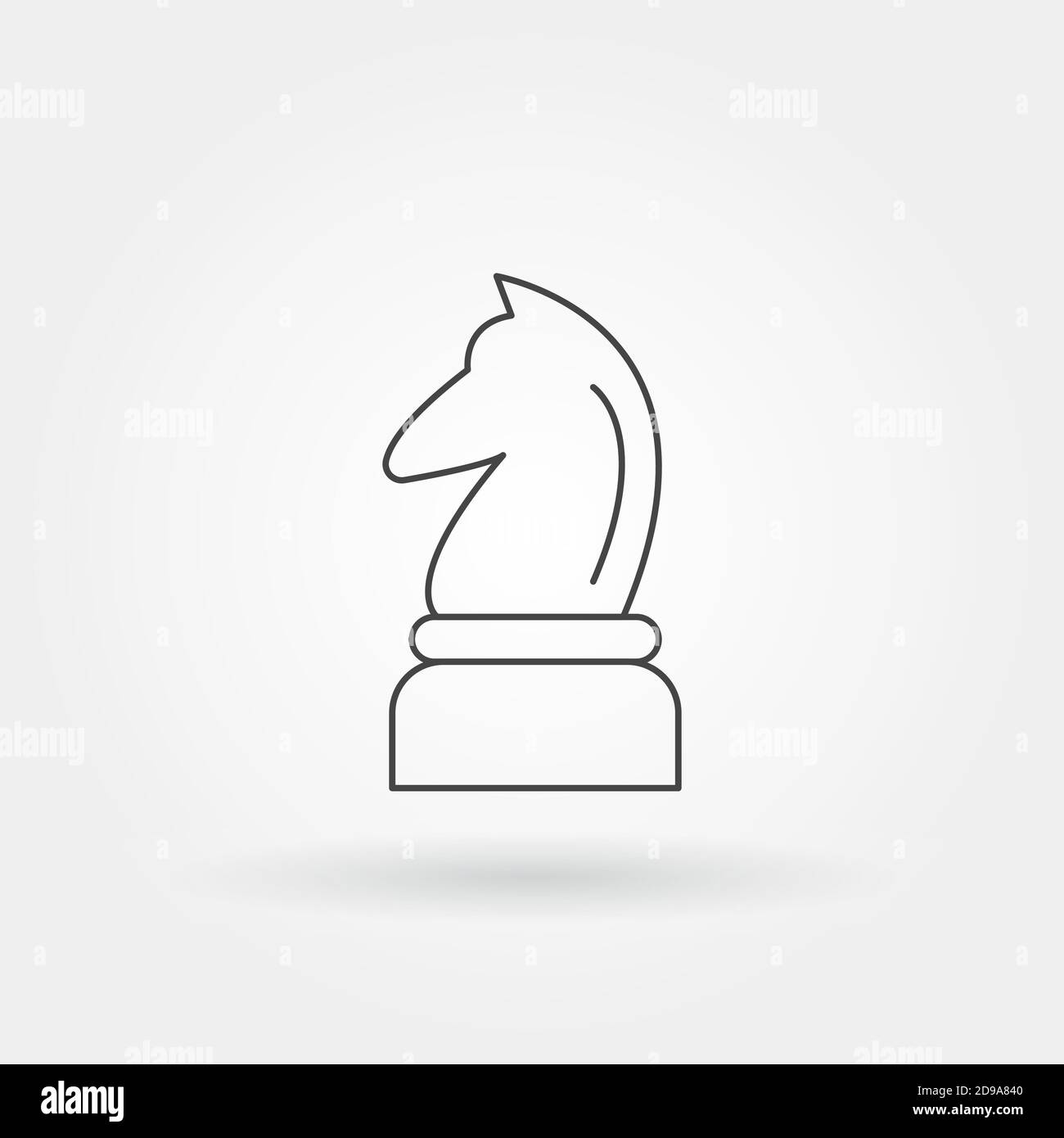 Geschäftsstrategie einzelnes isoliertes Symbol mit moderner Linie oder Kontur Stil Stock Vektor