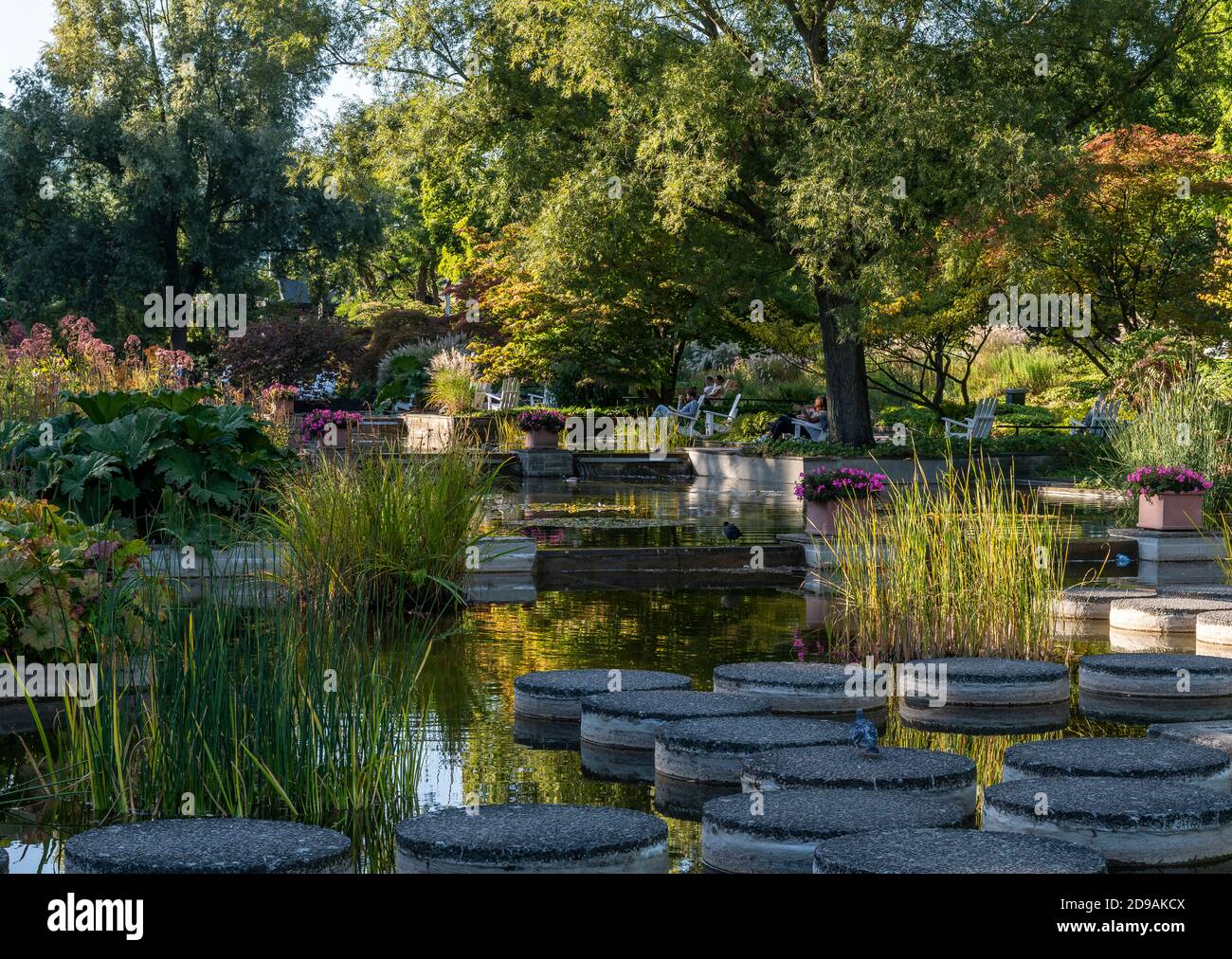 Planten un Blomen ist ein groer Stadtpark in Hamburg. Der Name Planten un  Blomen bedeutet "Pflanzen und Blumen" im Englischen Stockfotografie - Alamy