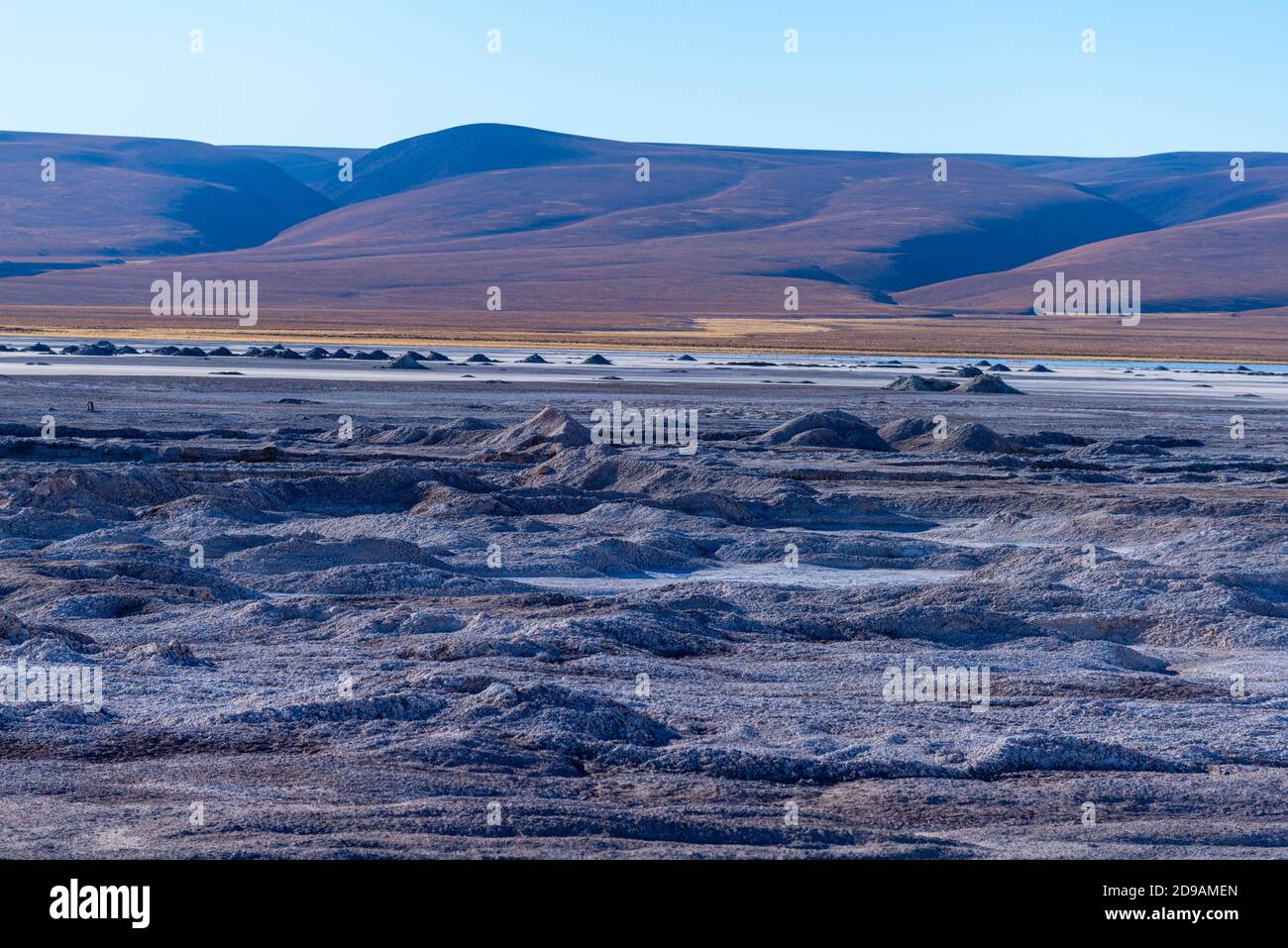 Bauxitgewinnung in der Nähe von Kapina Stadt, Südwest-Bolivien, Süd-Altiplano, Bezirk Potosí, Bolivien, Lateinamerika Stockfoto