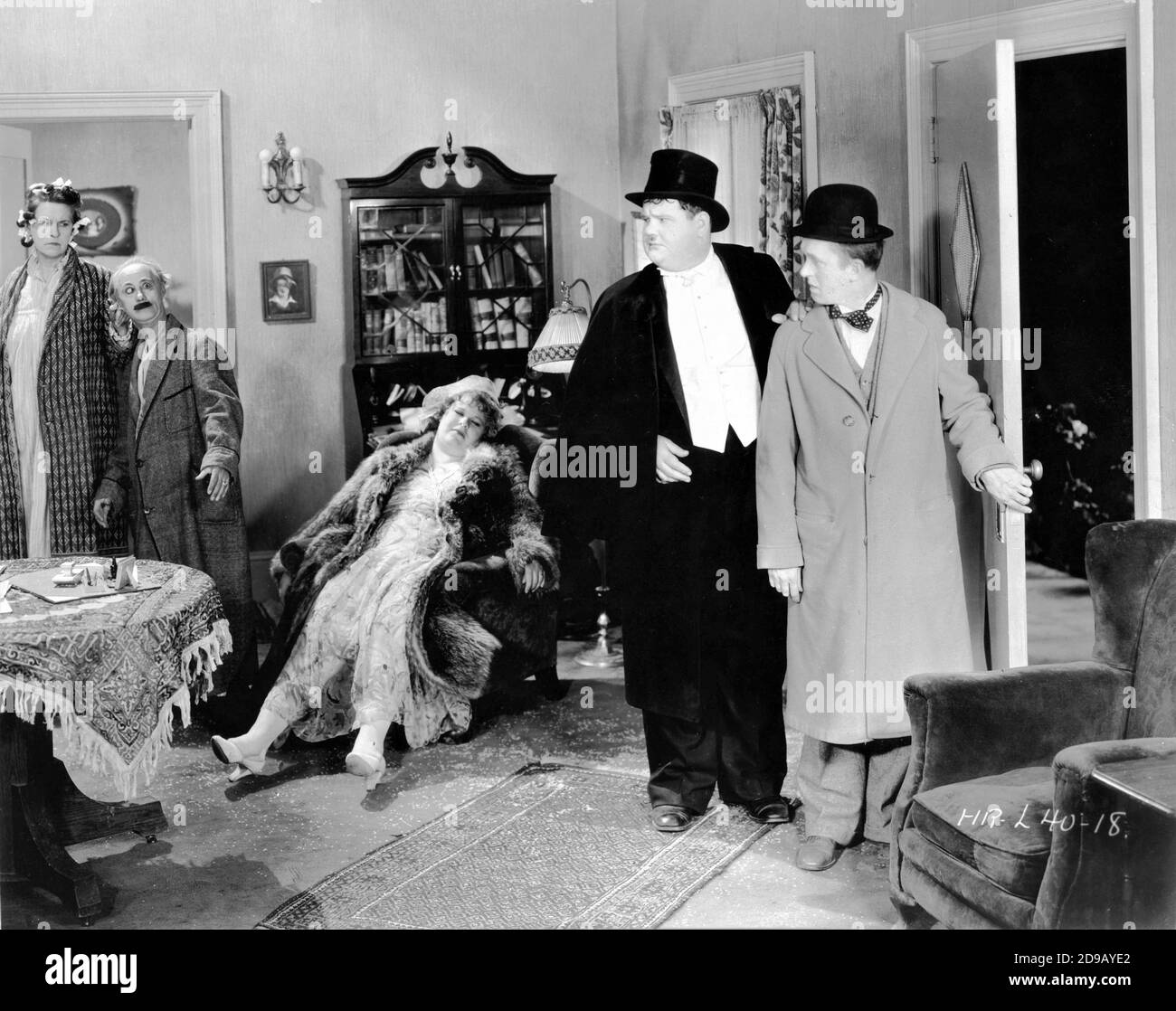 BLANCHE PAYSON BEN TURPIN BABE LONDON OLIVER HARDY und STAN LAUREL in OUR WIFE 1931 Regisseur JAMES W. HORNE Dialog H.M. Walker Hal Roach Studios / Metro Goldwyn Mayer Stockfoto