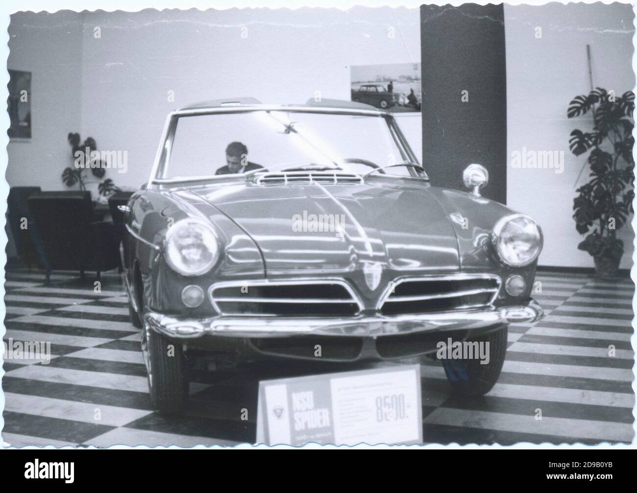 NSU Spider 8.500 Deutschmark 50er Jahre Deutschland Stockfoto