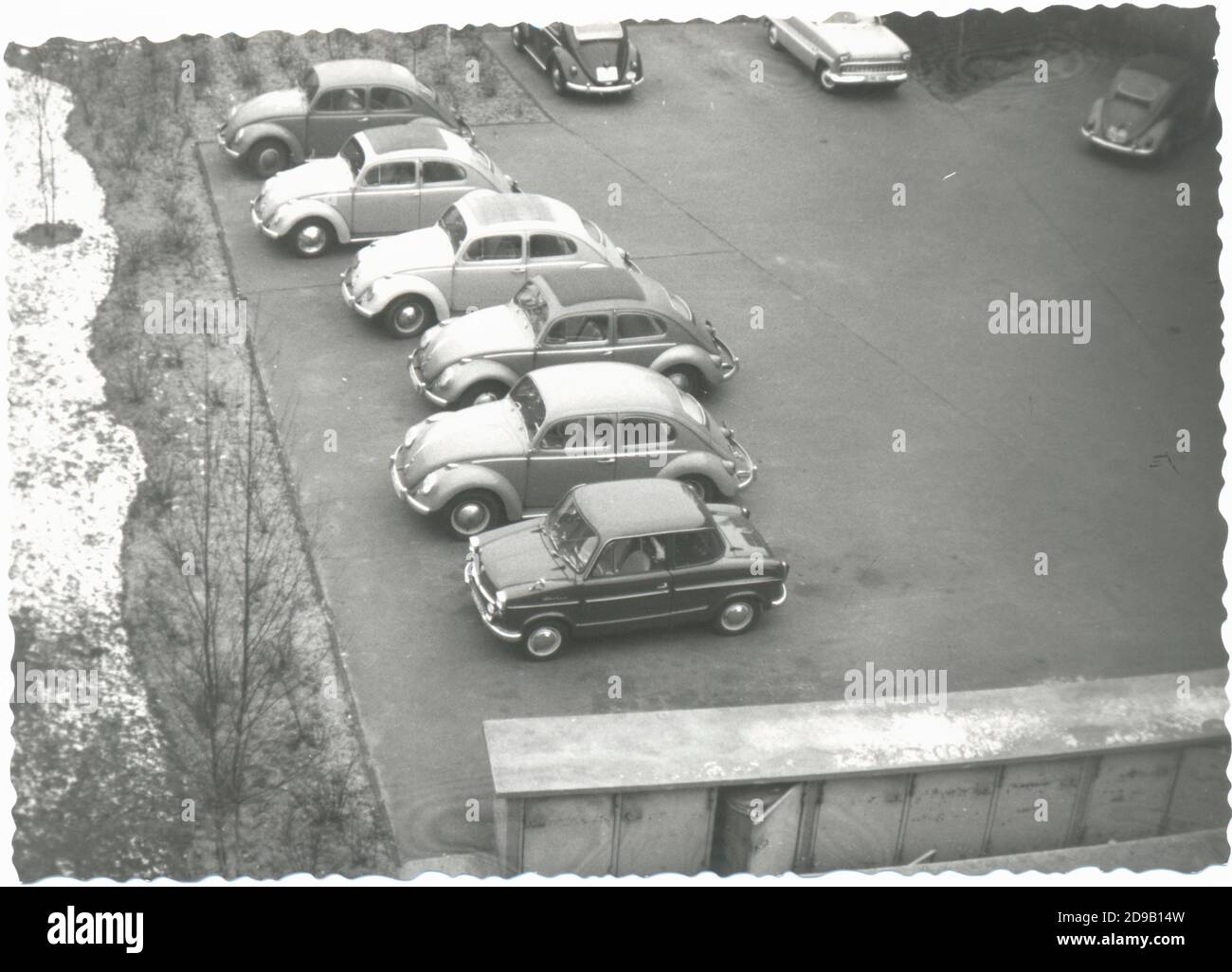 50er Jahre Auto deutschland - NSU und Beetle Stockfoto