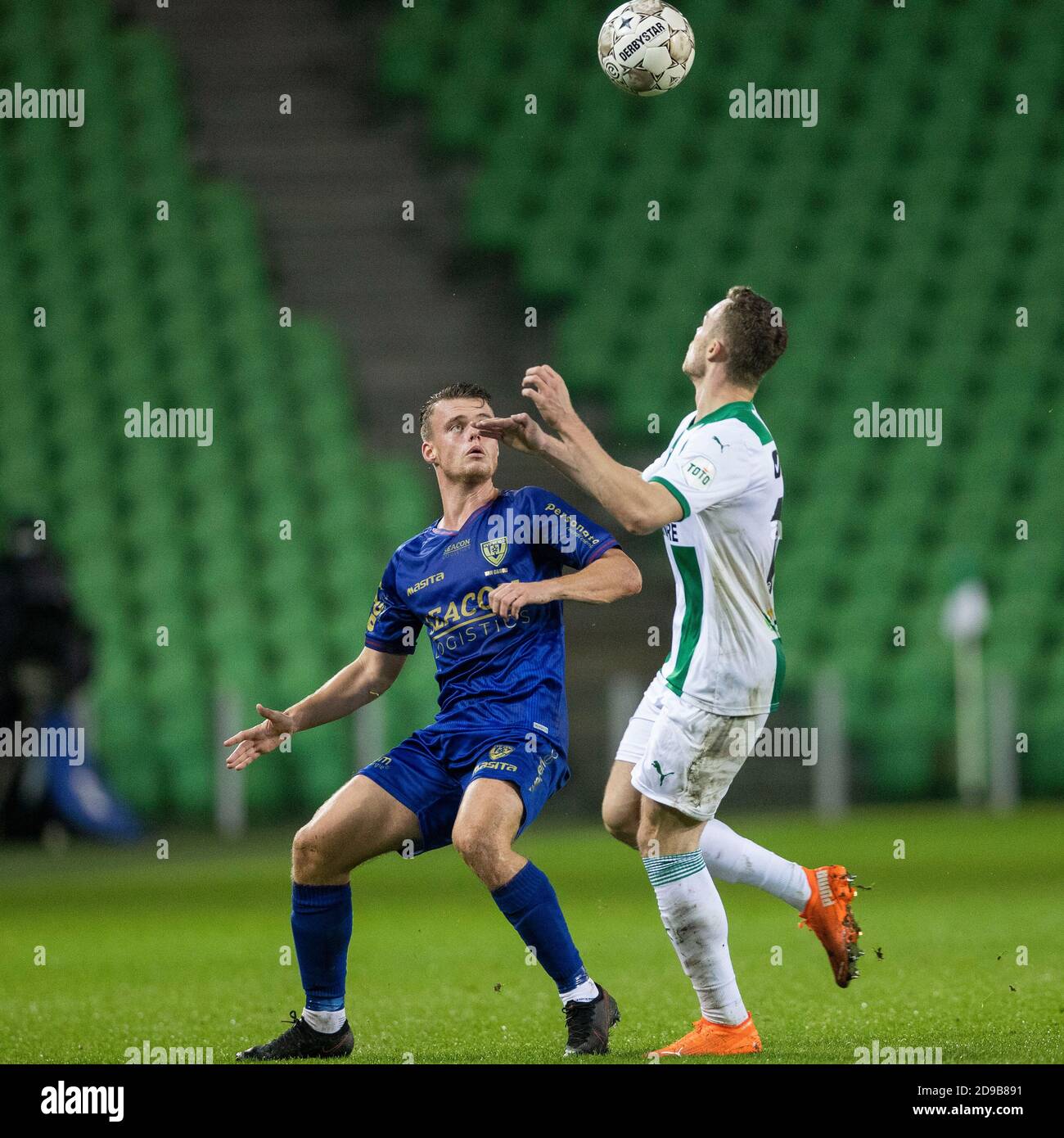 31 10 2020 Sport Groningen Gegen Vvv Wahrend Des Eredivisie Spiels Fc Groningen Gegen Vvv Venlo Im Stadion Des Hitachi Capital Mobility Stadions In Gron Stockfotografie Alamy