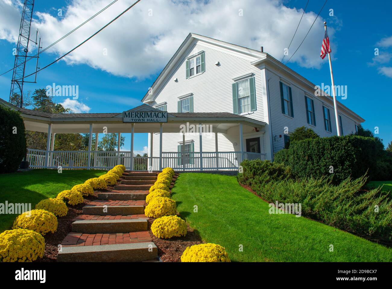 Merrimack Rathaus am 49 Baboosic Lake Rd in Merrimack, New Hampshire, USA. Stockfoto