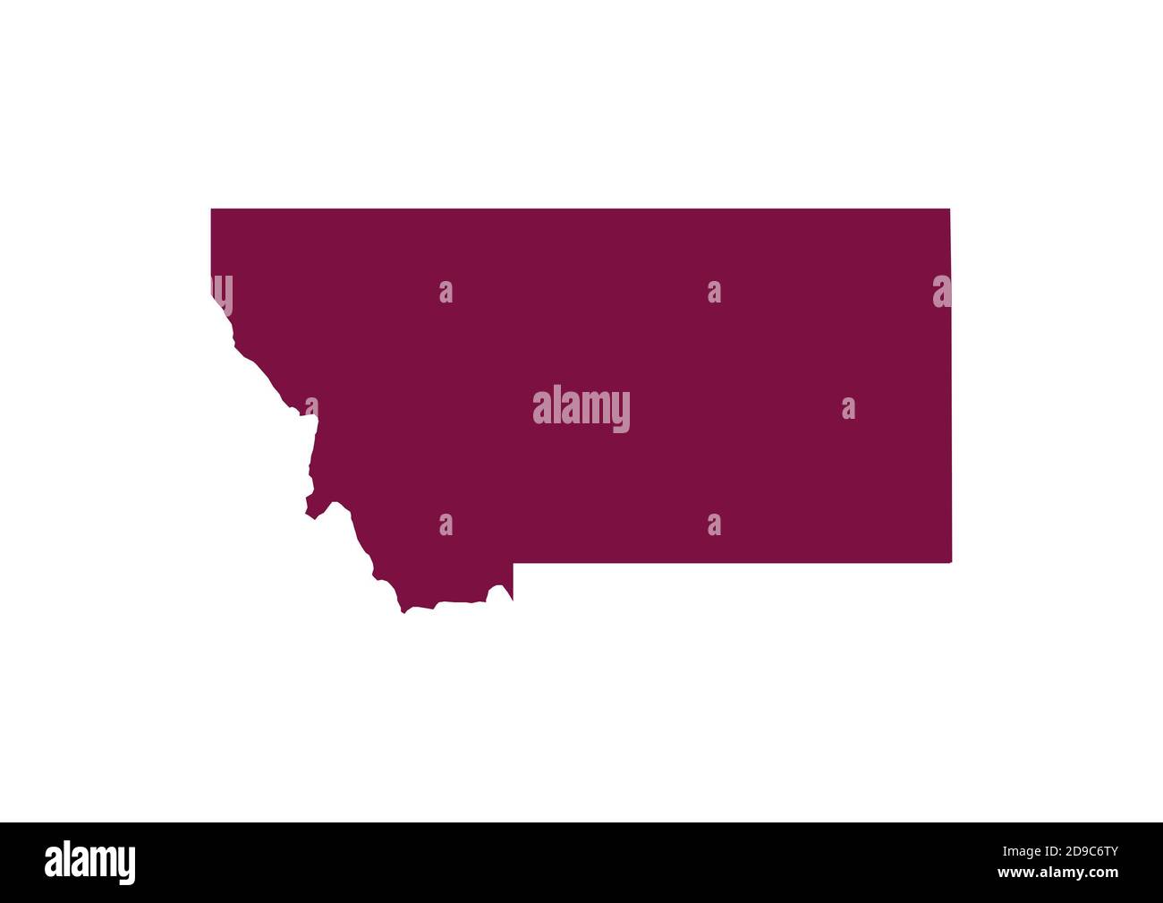 Karte von Montana Stockfoto