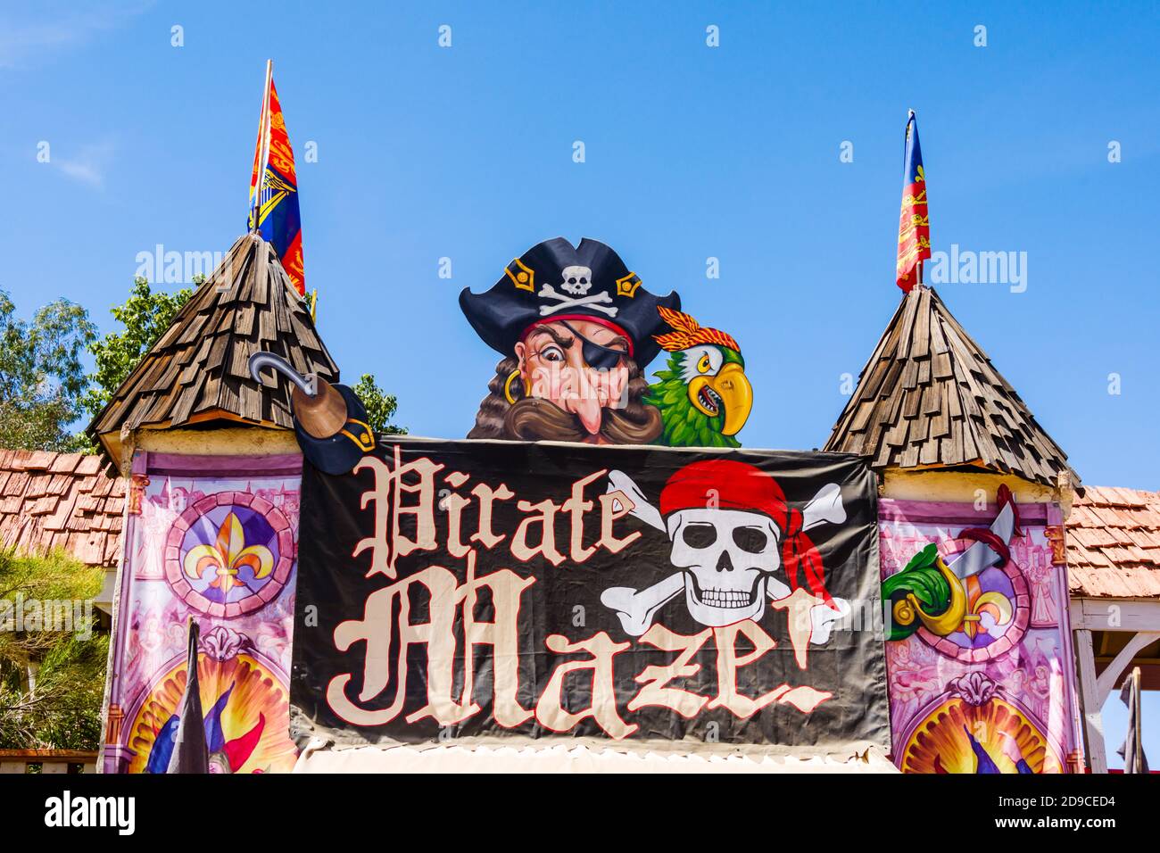 Arizona Renaissance Festival & Artisan Marketplace, Pirate Maze Stockfoto
