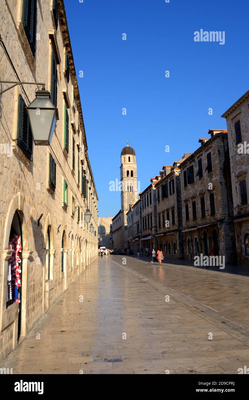 Die Strada (Hauptstraße), Dubrovnik Stockfoto