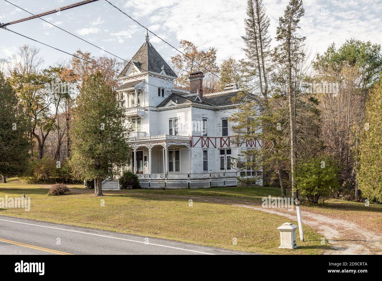 Die viktorianische Sommerresidenz, Laurel Hall, von John Bowman Stockfoto