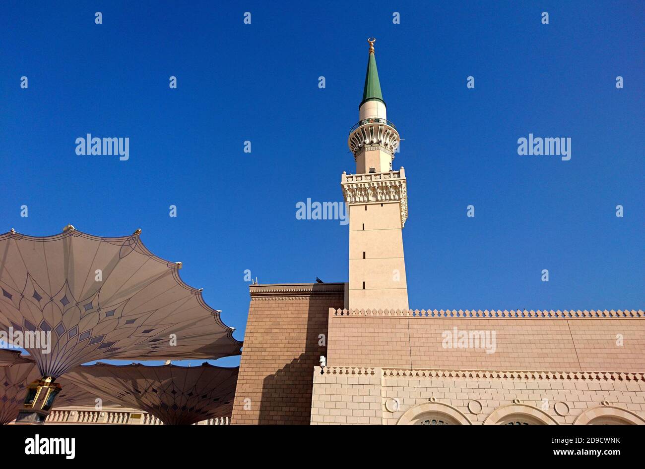 Masjid Nabawi Moschee, Holly Moschee, Medina, Saudi-Arabien Stockfoto