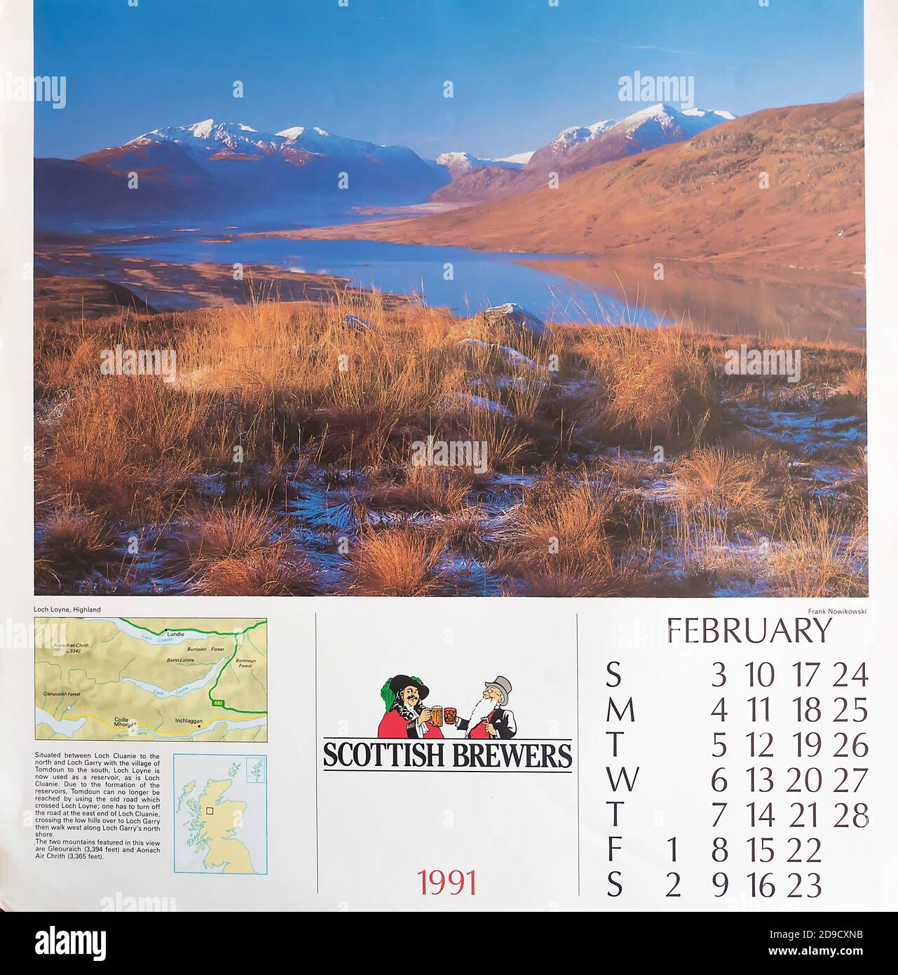Schottischer Kalender Stockfoto