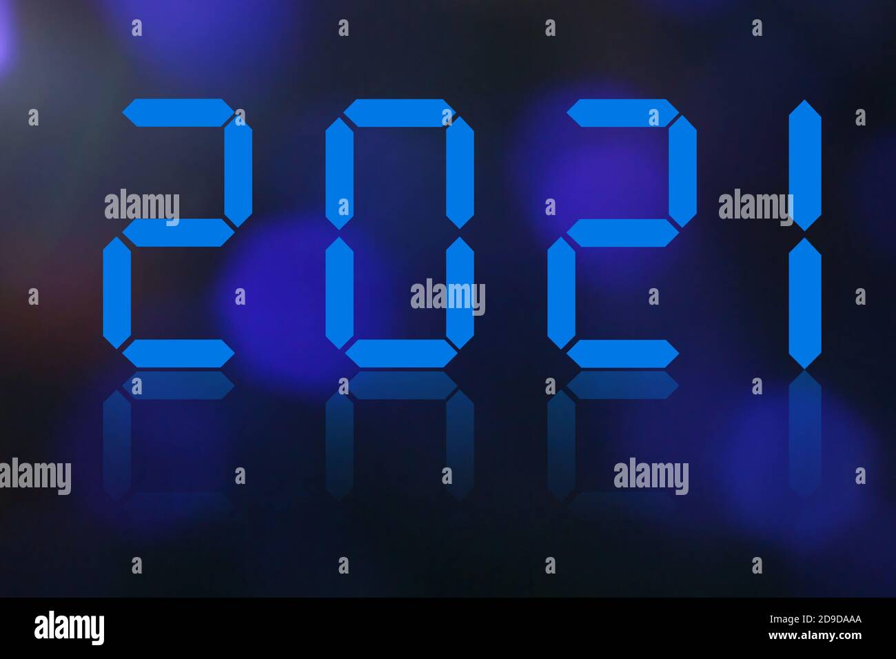Computer Zeichnung Nummer 2021 Stockfoto
