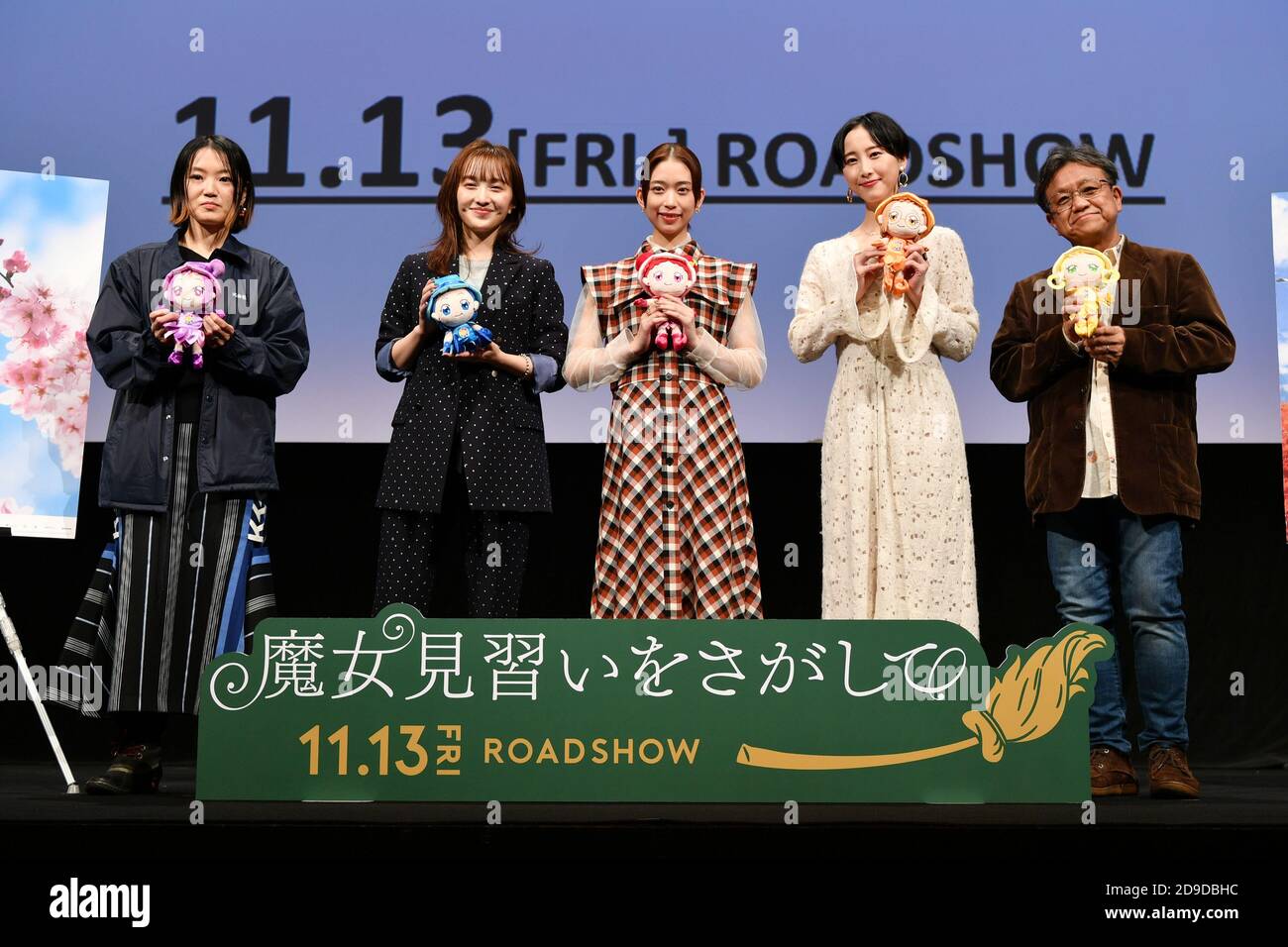November 2020. November 2020. Haruka Kamatani, Kanako Momota, AOI Morikawa, Rena Matsui, Junichi Sato, 3. November 2020 - das 33. Tokyo International Film Festival. Pressekonferenz zum Film "auf der Suche nach dem magischen Doremi" in Tokio, Japan am 3. November 2020. Kredit: 2020 TIFF/AFLO/Alamy Live Nachrichten Stockfoto