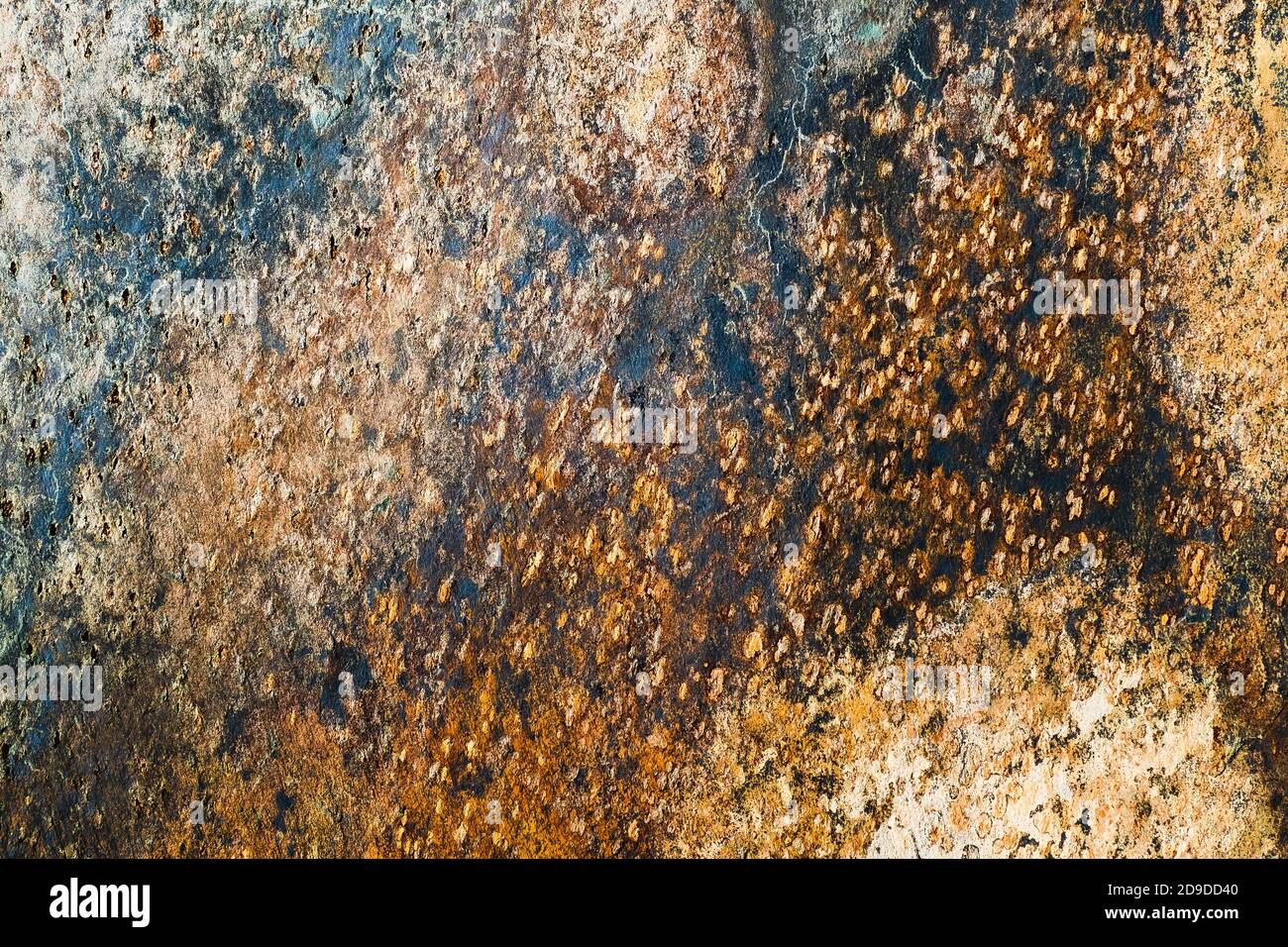 Hintergrundtextur Alte Farbe Auf Metall Rostige Dunkelblaue Eisenwand Stockfotografie Alamy