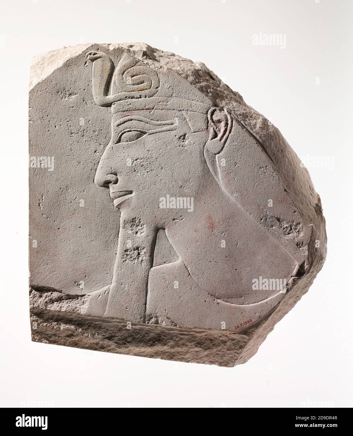 Kalksteinrelief von Thutmosis III., XVIII. Dyn, New Kingdom Stockfoto