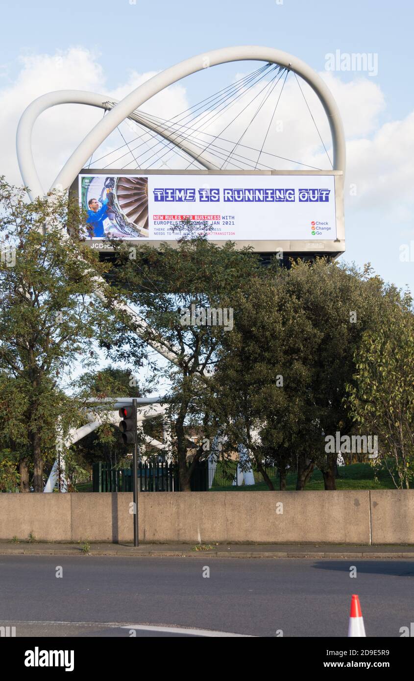 HM Regierung, die Zeit läuft aus Plakatwand Anzeige in Wandsworth, London, Großbritannien Stockfoto