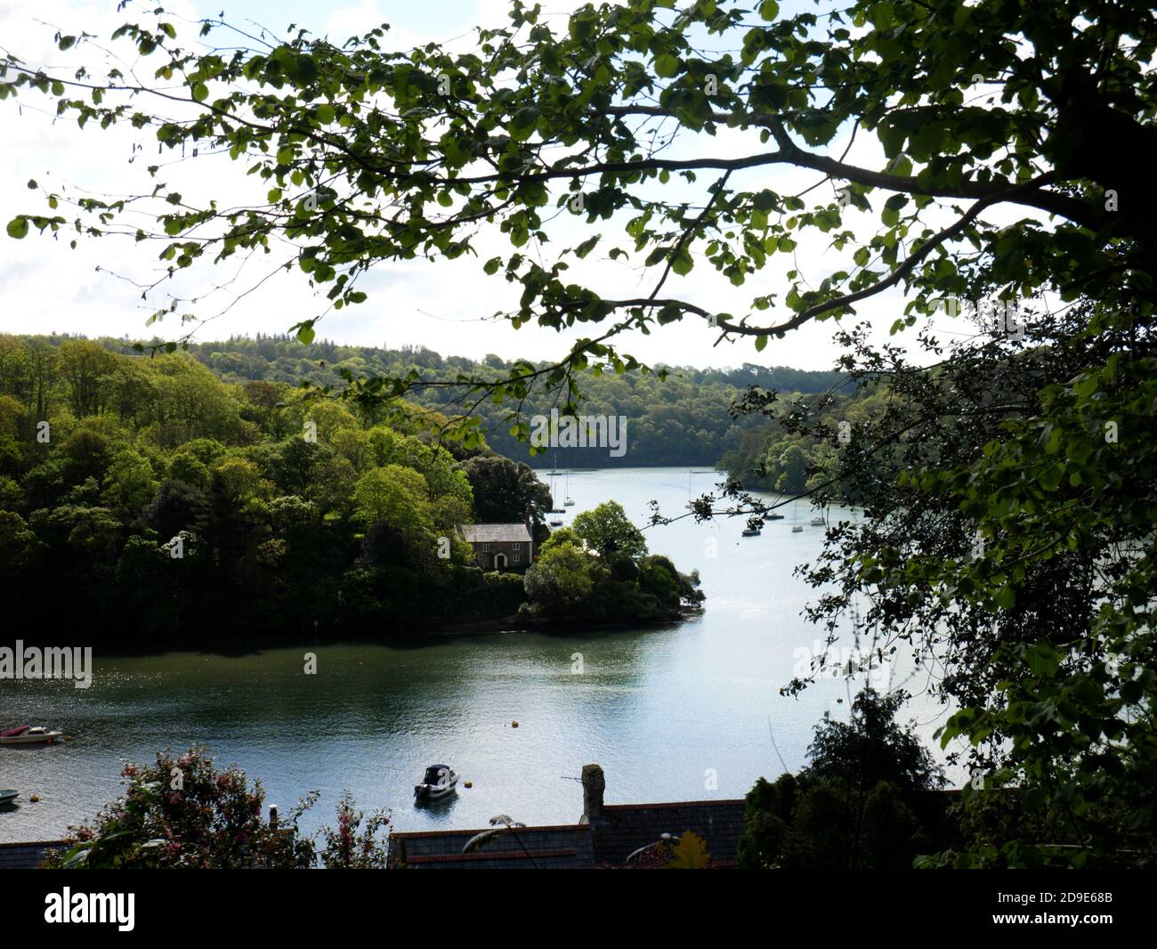Ferryman's Cottage am Truro River, Malpas, Truro, Cornwall. Stockfoto