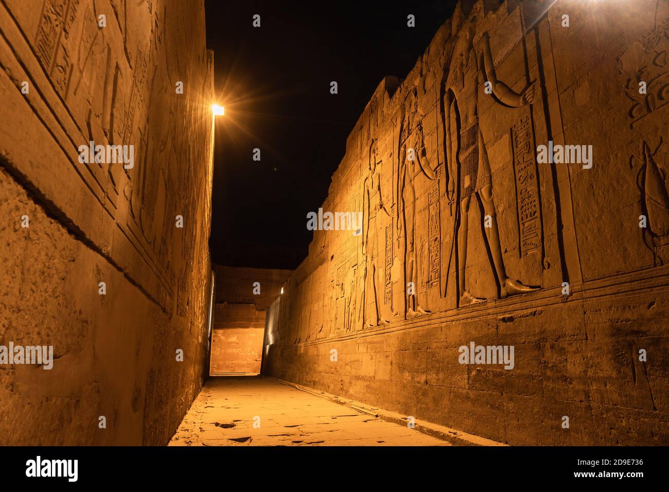Mauern im Tempel von Kom Ombo Markaz in Ägypten Stockfoto