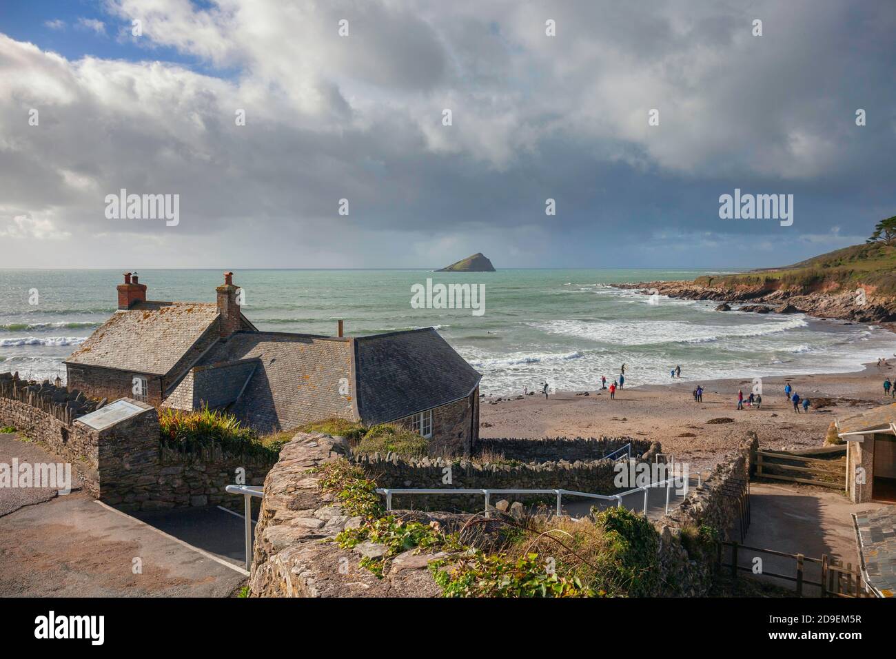 Wembury Beach, Devon, England. Stockfoto