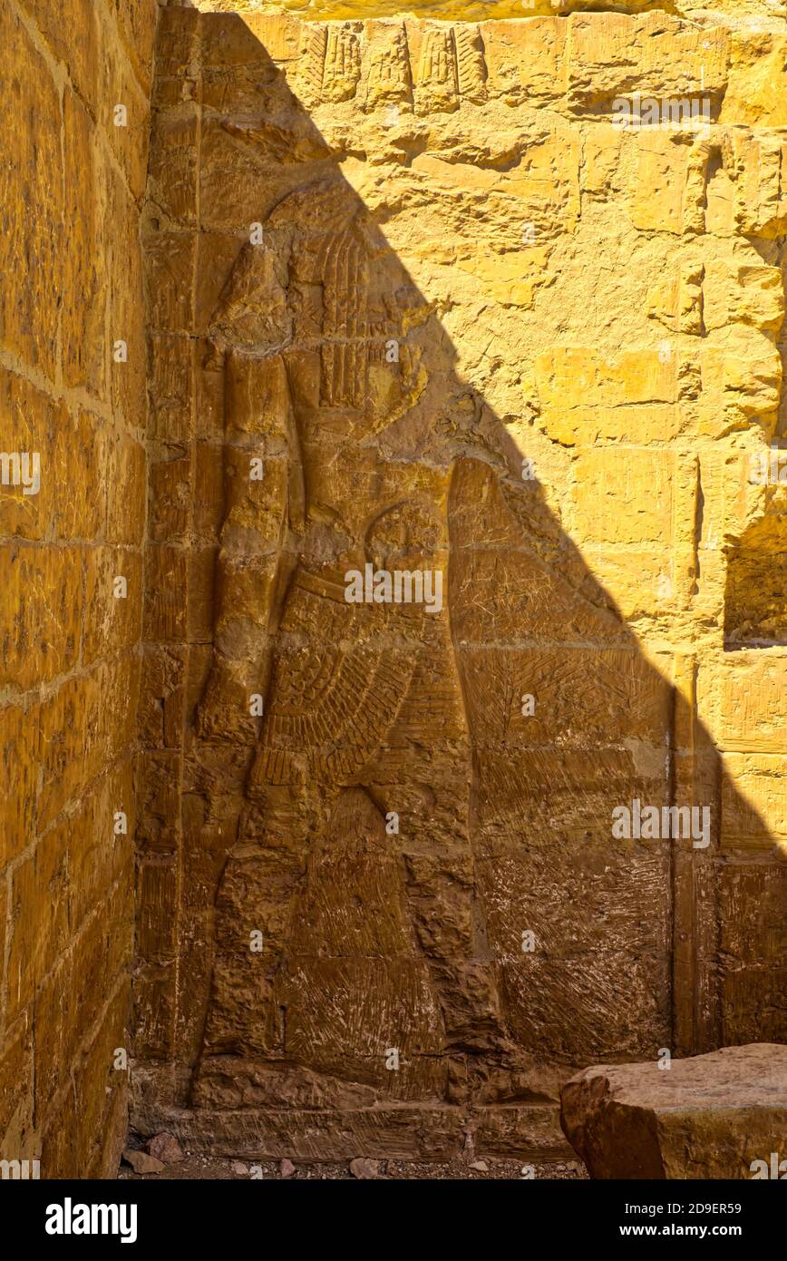 Der Tempel war dem krokodilgott Sobek-Re gewidmet. Aufgenommen @Fayoum, Ägypten Stockfoto