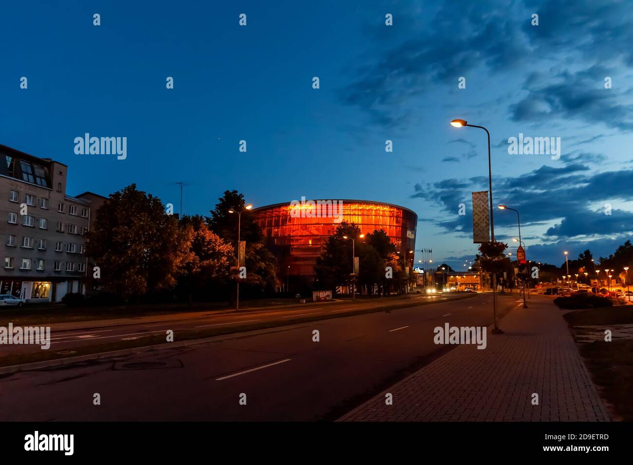 LIEPAJA, LETTLAND - 25. Jun 2017: Konzertsaal großer Bernstein (LIELAIS DZINTARS) ist ein regionales Kulturzentrum, Heimat des Liepaja Sinfonieorchesters, L Stockfoto