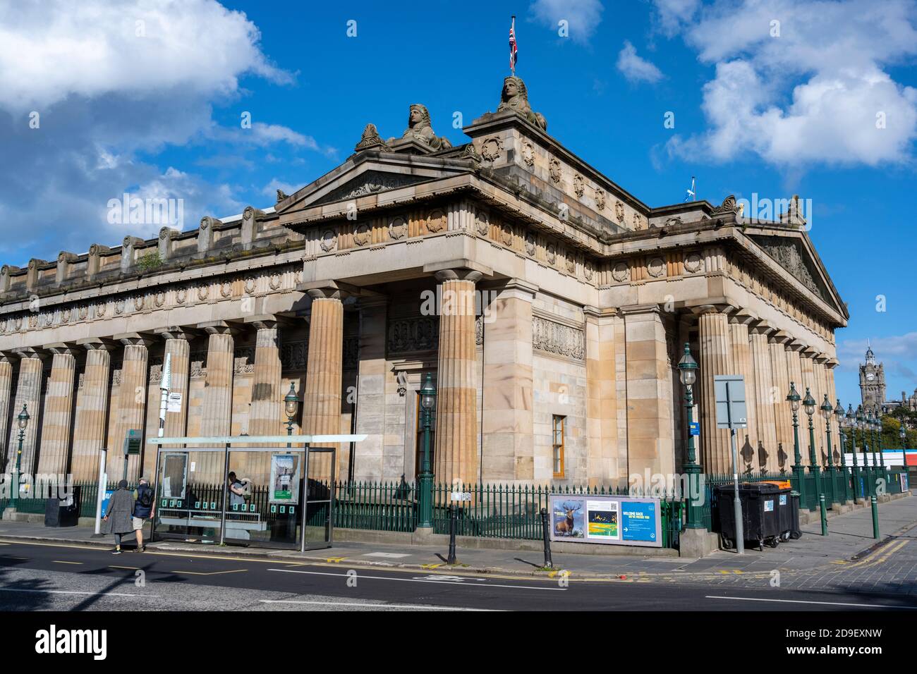 Die Royal Scottish Academy (RSA) auf dem Hügel in Edinburgh, Schottland, Großbritannien Stockfoto