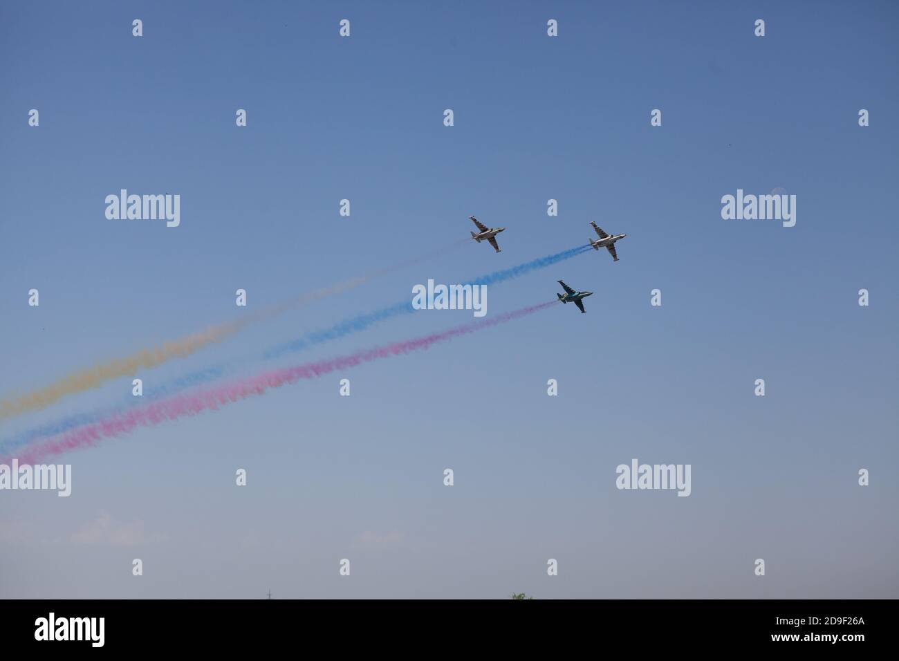 JEREWAN, ARMENIEN - 17. Oktober 2018: Einheiten der armenischen Armee während der Militärübungen in Armenien Stockfoto