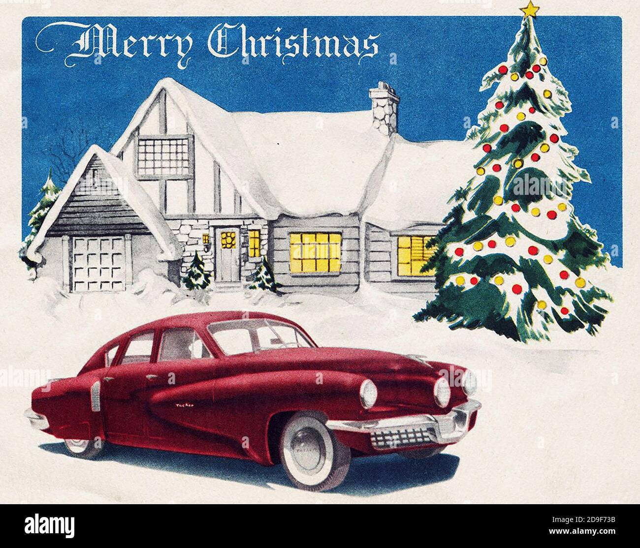 Illustrationen zu Weihnachten. Weihnachten im alten Stil auf Vintage-Art. Stockfoto