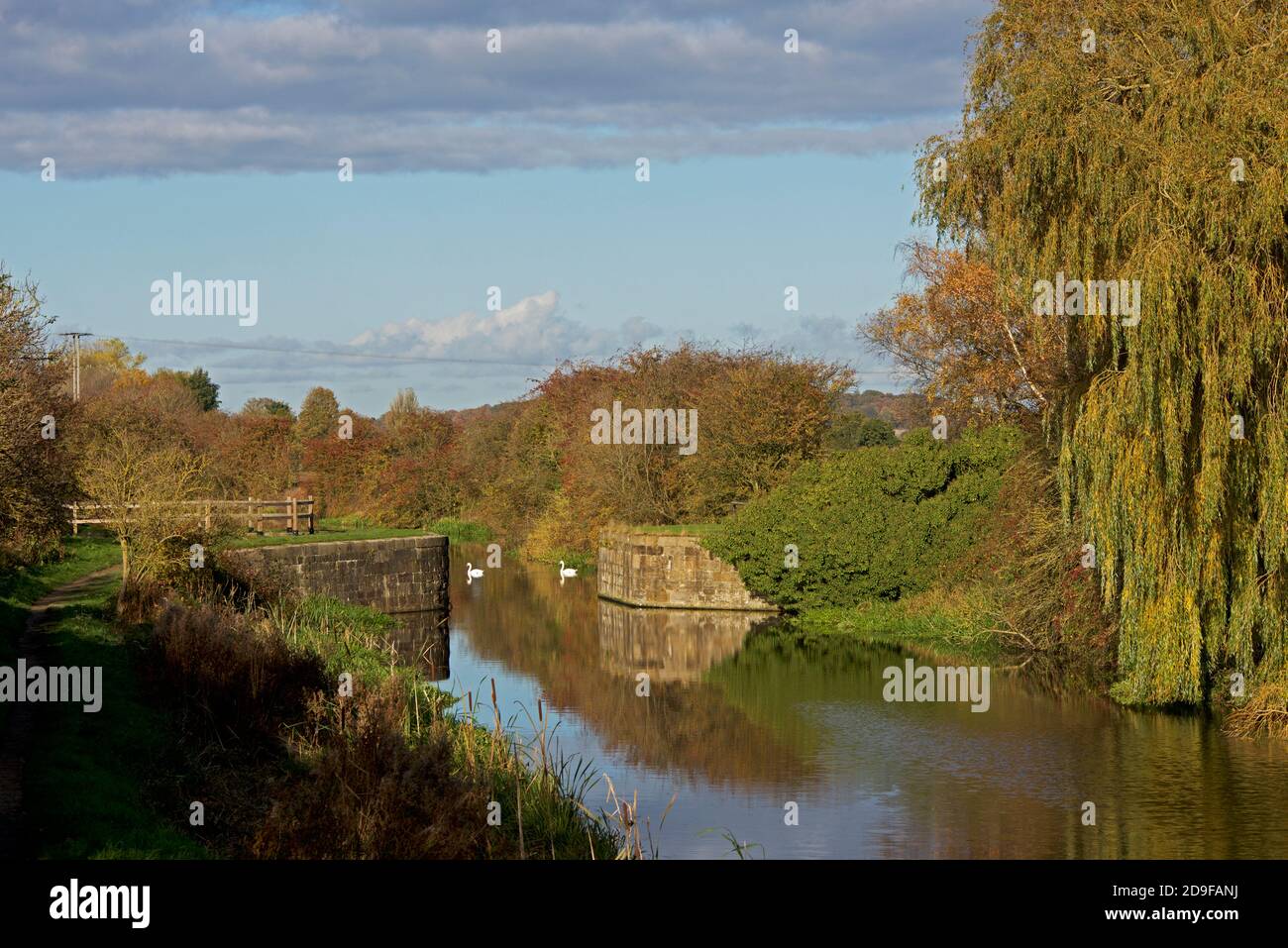 Selby Canal in West Haddlesey, East Yorkshire, England Stockfoto