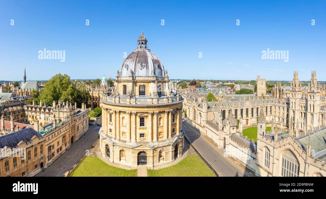 Niemand in Oxford Covid 19 leere Straßen in der Oxford University All Souls College Oxford Radcliffe Kamera Oxford Oxfordshire England Großbritannien GB Europa Stockfoto