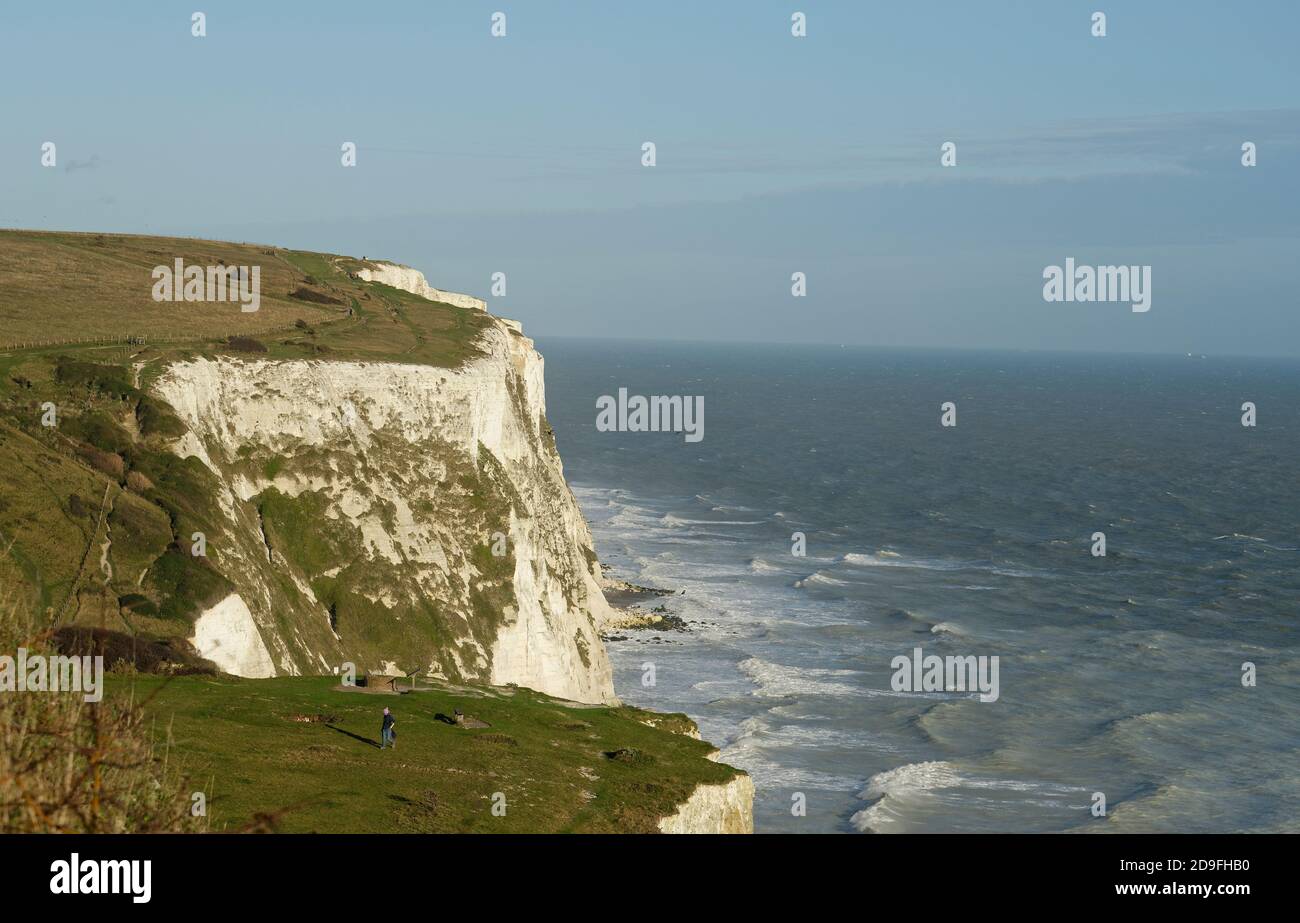 Die weißen Klippen von Dover. Stockfoto