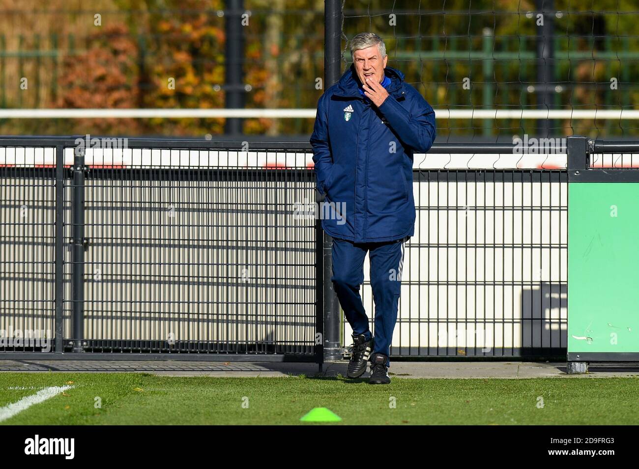 ROTTERDAM, NIEDERLANDE - 05. NOVEMBER: Cor Pot von Feyenoord während einer Trainingseinheit vor dem UEFA Europa League Spiel zwischen Feyenoord und CSKA Moskau am 22. Oktober 2020 in Rotterdam, Niederlande (Foto: Yannick Verhoeven/Orange Pictures) Stockfoto