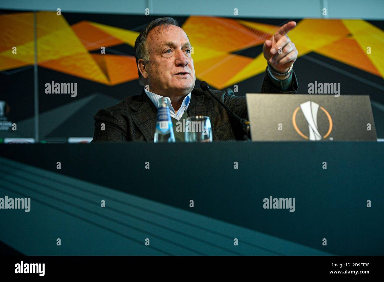 ROTTERDAM, NIEDERLANDE - NOVEMBER 05: {caption} während einer Pressekonferenz vor dem UEFA Europa League Spiel zwischen Feyenoord und CSKA Moskau am 22. Oktober 2020 in Rotterdam, Niederlande (Foto: Yannick Verhoeven/Orange Pictures) Stockfoto