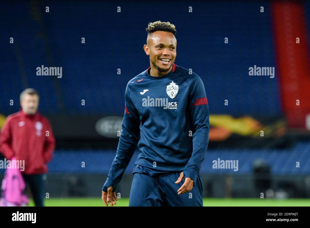 ROTTERDAM, NIEDERLANDE - NOVEMBER 05: Chidera Ejuke vom CSKA Moskou während einer Trainingseinheit vor dem UEFA Europa League Spiel zwischen Feyenoord und CSKA Moskau am 22. Oktober 2020 in Rotterdam, Niederlande (Foto: Yannick Verhoeven/Orange Pictures) Stockfoto