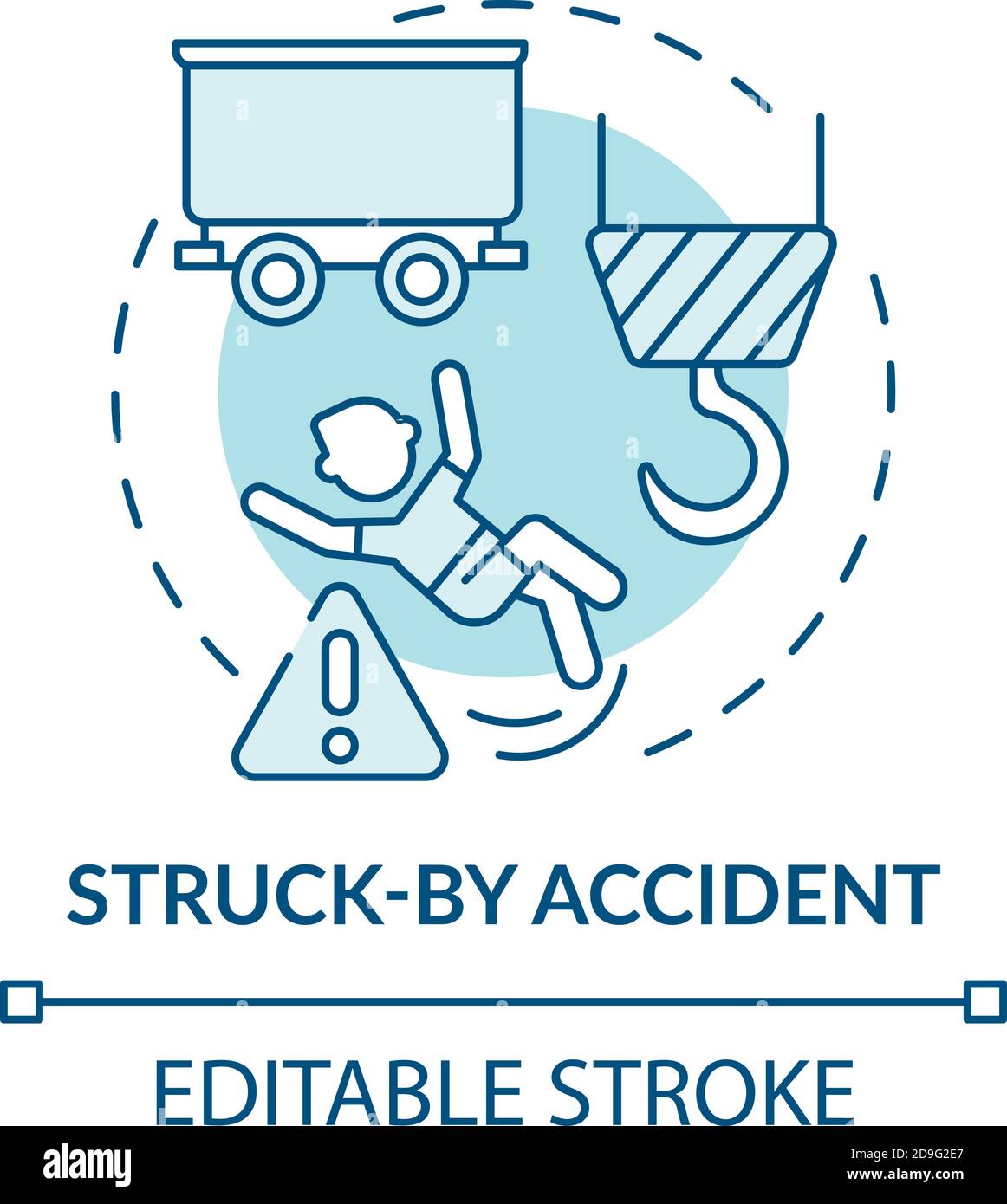 Symbol für Unfallkonzept Stock Vektor