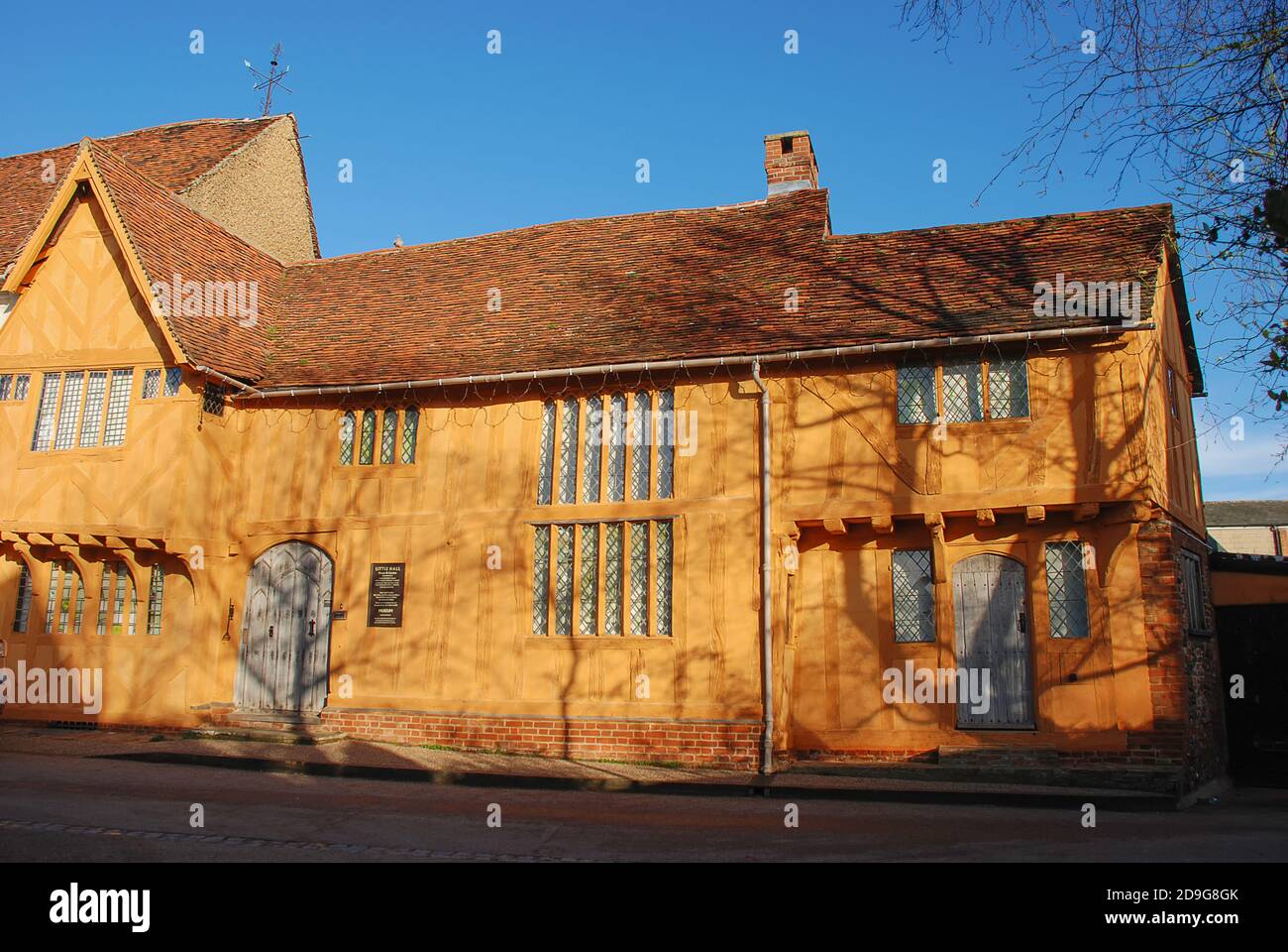 Historische Gebäude in der Suffolk Marktstadt Lavenham, Großbritannien Stockfoto