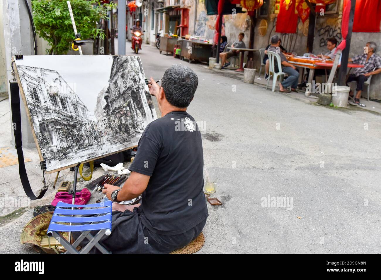 Künstler, Kuala Lumpur, Chinatown Stockfoto