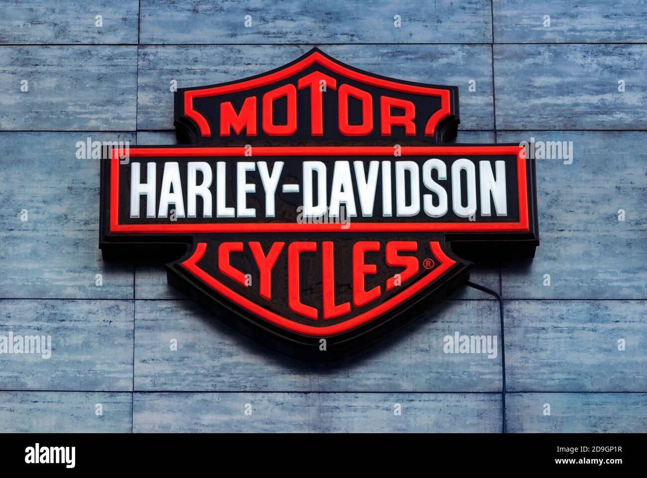 Harley davidson wall sign harley -Fotos und -Bildmaterial in hoher ...