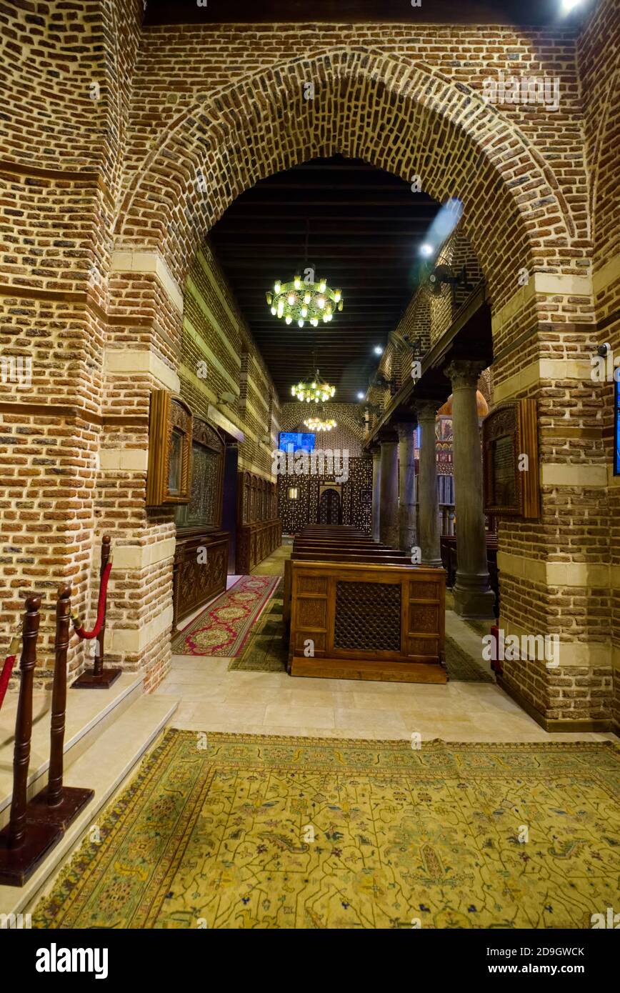 Heilige Sergius und Bacchus Kirche, auch bekannt als Abu Serga, in koptischen Kairo ist eine der ältesten koptischen Kirchen in Ägypten, aus dem 4. Jahrhundert Stockfoto