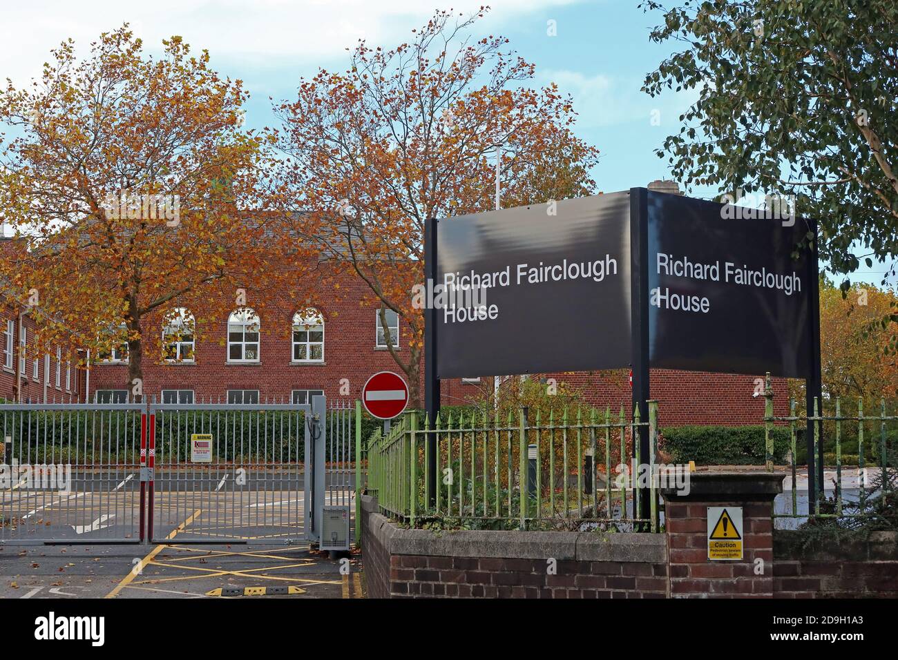 Richard Fairclough Hausschild, Knutsford Rd, Latchford, Warrington, Cheshire, England, Großbritannien, WA4 1HT, Umweltbehörde Stockfoto