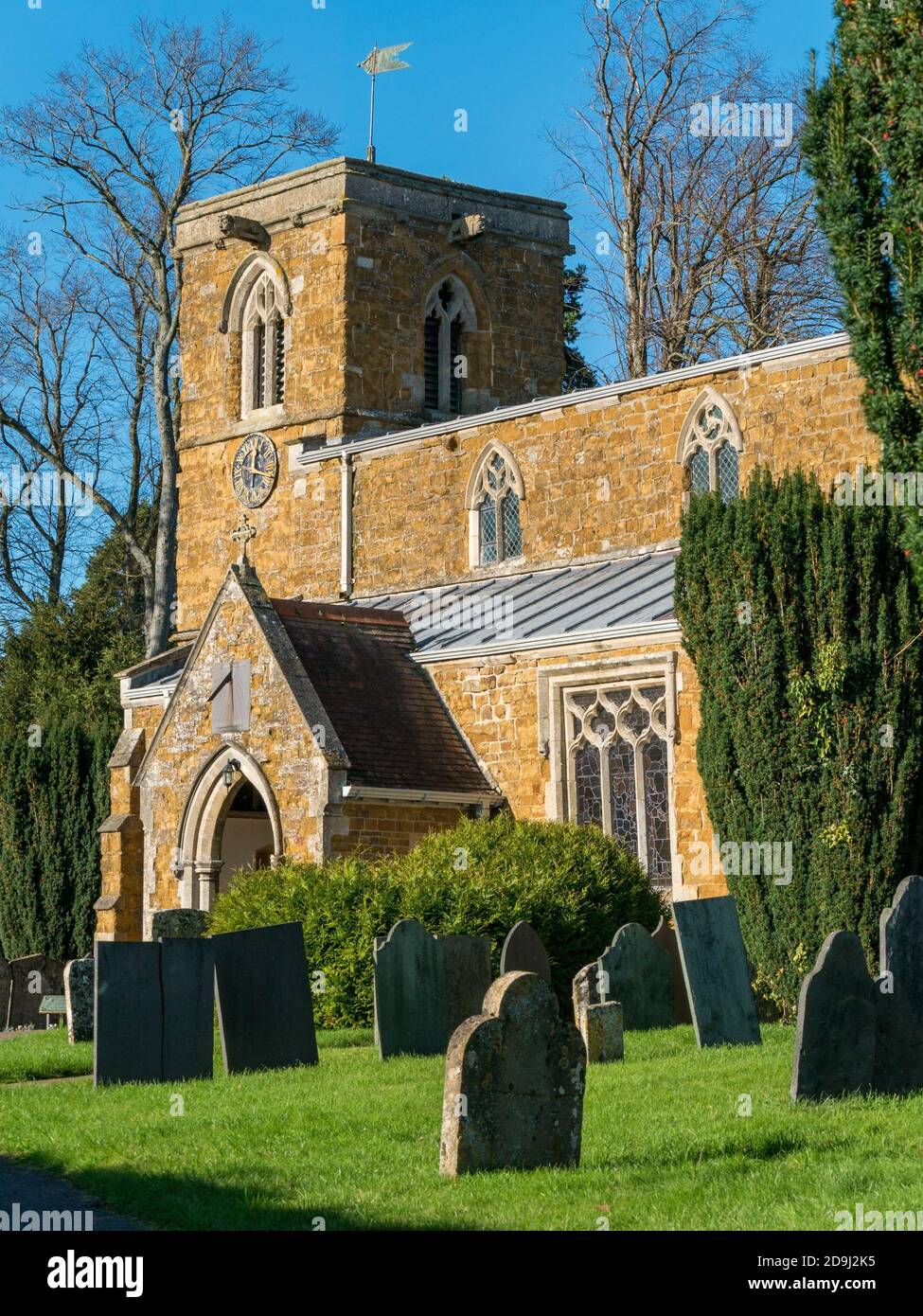 St.-Petri Kirche im Dorf Knossington, Leicestershire, England, UK Stockfoto
