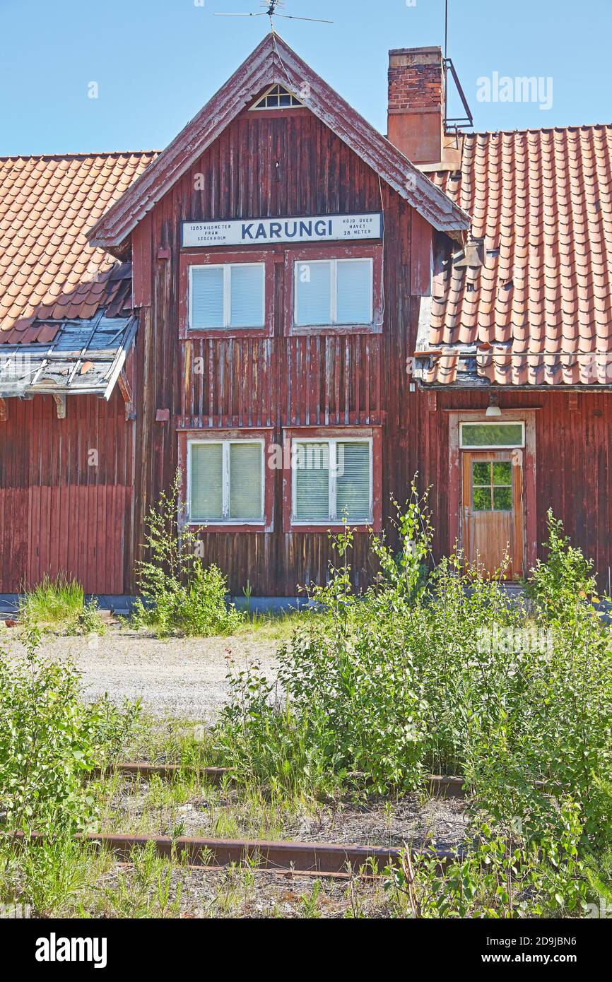 Karongi Bahnhof (alte Lage unten Bahnhof) Stockfoto