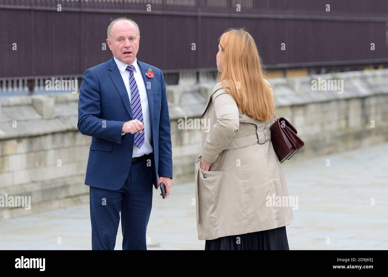Marco Longhi MP (Con: Dudley North) auf dem Parliament Square, Westminster, November 2020. Stockfoto