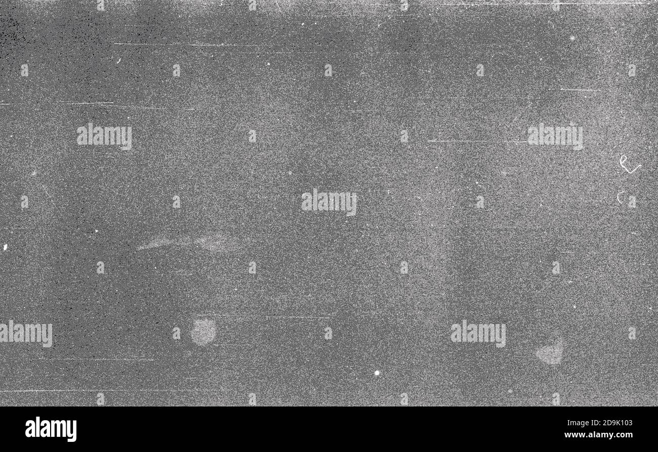 Laut film Frame mit schweren Kratzern, Staub und Getreide. Abstrakte alten Film Hintergrund Stockfoto