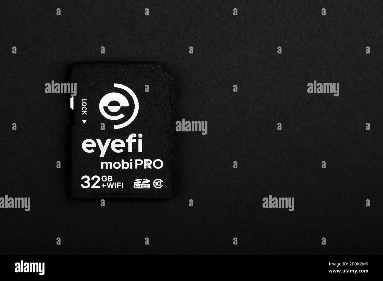 SD-Speicherkarte Eye-Fi mobi Pro mit Wi-Fi ®. 12.12.2018 Rostow am Don, Russland Stockfoto