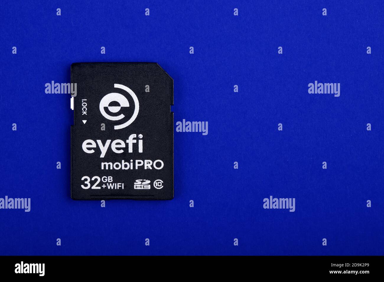 SD-Speicherkarte Eye-Fi mobi Pro mit Wi-Fi ®. 12.12.2018 Rostow am Don, Russland Stockfoto