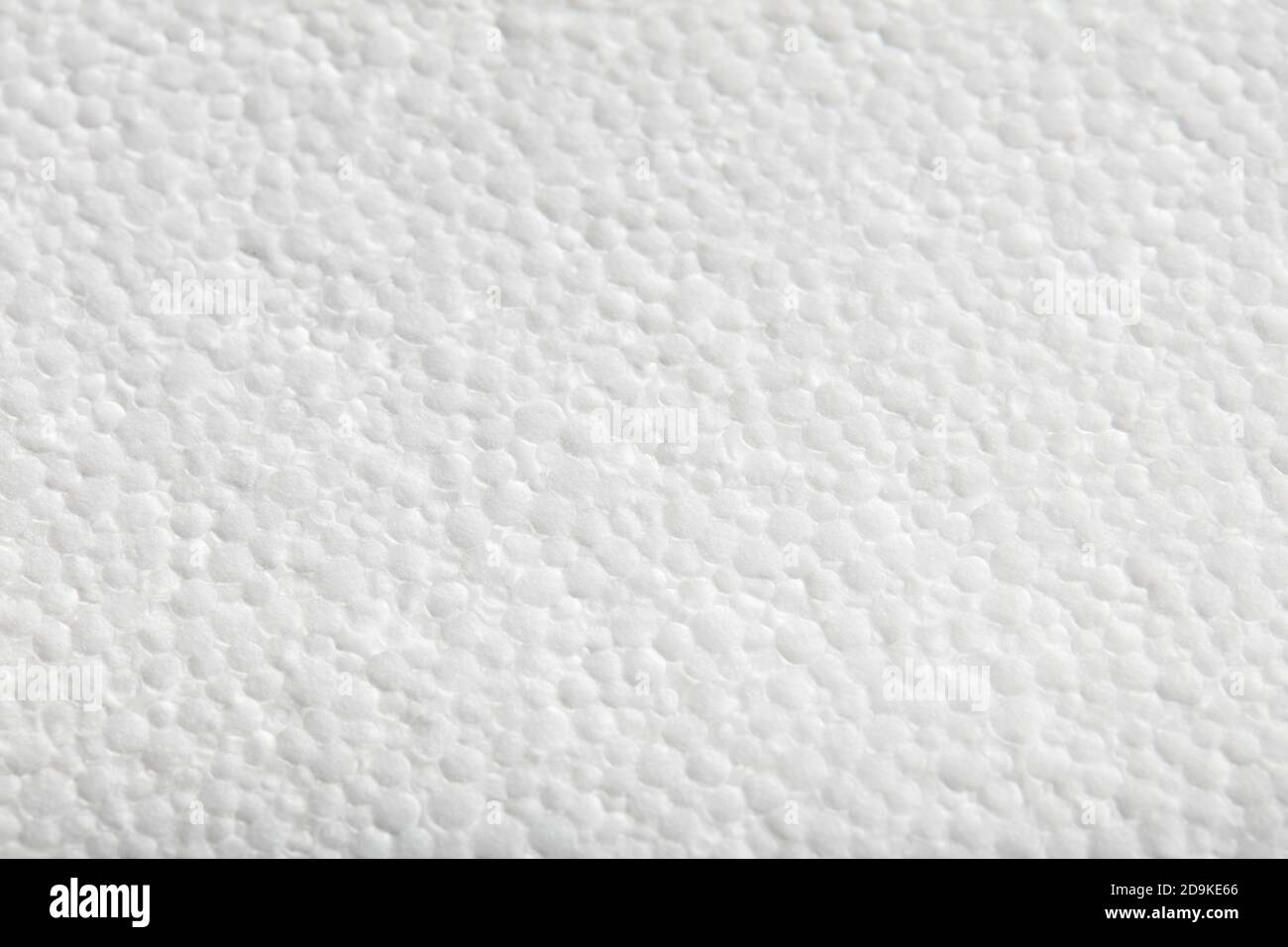 Polystyrol, Styropor-Schaum-Textur. Universelles Verpackungsmaterial. Isolierung und Schalldämmung. Stockfoto