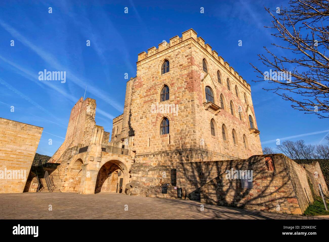 Schloss Hambach bei Neustadt an der Weinstraße, Pfalz, Rheinland-Pfalz, Deutschland Stockfoto