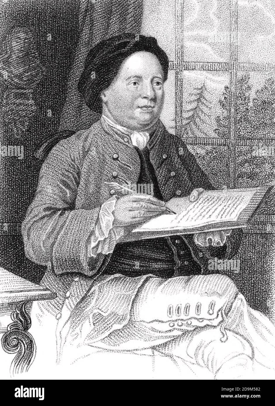 SAMUEL RICHARDSON (1689-1761) englischer Schriftsteller um 1750. Stockfoto