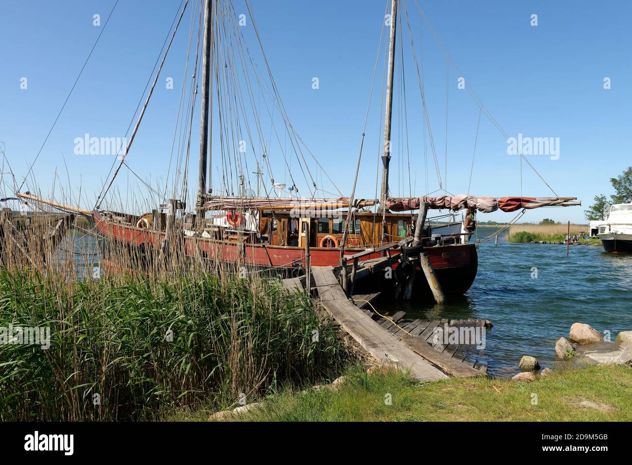 Hafen am Peenestrom, Zecherin, Usedom, Ostsee, Mecklenburg-Vorpommern,  Deutschland Stockfotografie - Alamy